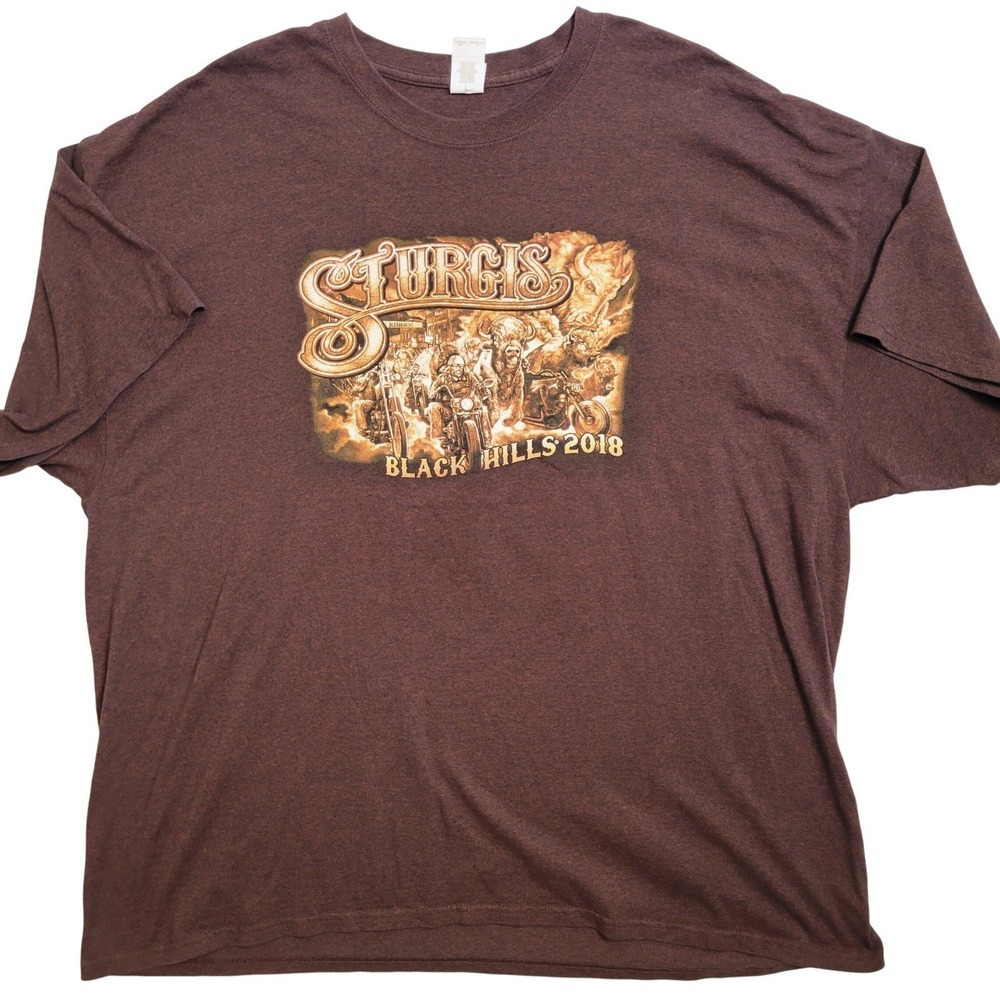 Sturgis Black Hills 2018 Motorcycle Rally Graphic T-Shirt Mens Size‎ 3XL